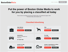 Tablet Screenshot of advertising.bostonglobemedia.com